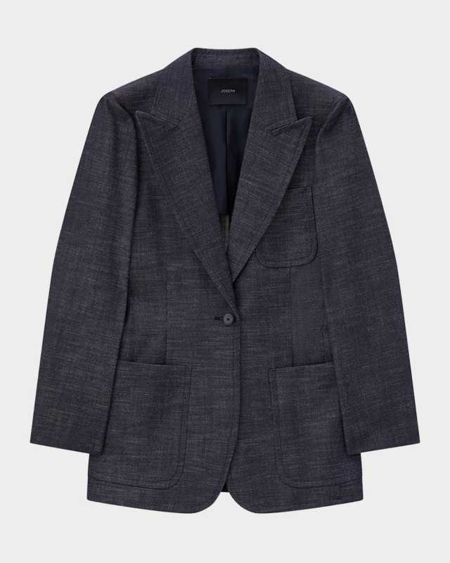 Cassini Single-Button Denim Jacket